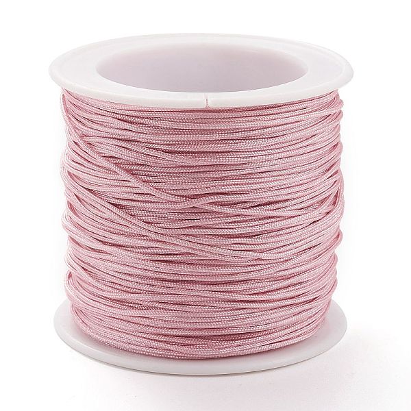 PandaHall Braided Nylon Thread, DIY Material for Jewelry Making, Pearl Pink, 0.8mm, 100yards/roll Nylon
PandaHall Braided Nylon Thread, DIY Material for Jewelry Making, Pearl Pink, 0.8mm, 100yards/roll Nylon