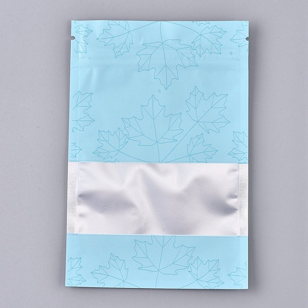 PandaHall Plastic Zip Lock Bags, Resealable Aluminum Foil Pouch, Food Storage Bags, Rectangle, Maple Leave Pattern, Light Sky Blue...
PandaHall Plastic Zip Lock Bags, Resealable Aluminum Foil Pouch, Food Storage Bags, Rectangle, Maple Leave Pattern, Light Sky Blue...