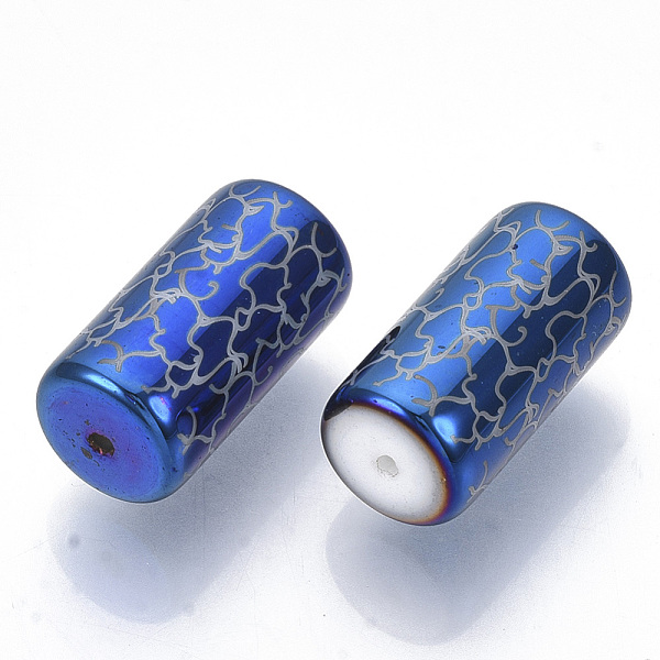 PandaHall Electroplate Glass Beads, Column with Vine Pattern, Dodger Blue, 20x10mm, Hole: 1.2mm, about 50pcs/bag Glass Flower Blue
PandaHall Electroplate Glass Beads, Column with Vine Pattern, Dodger Blue, 20x10mm, Hole: 1.2mm, about 50pcs/bag Glass Flower Blue