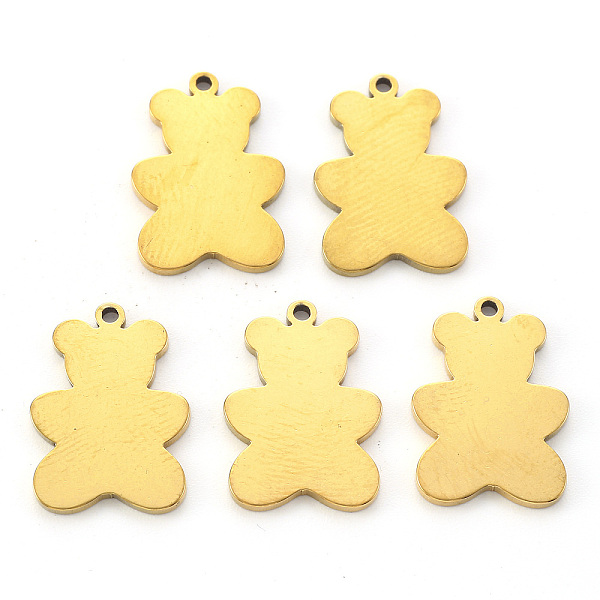 PandaHall Vacuum Plating 304 Stainless Steel Pendants, Laser Cut, Blank Stamping Tag, Bear, Golden, 16x11.5x1mm, Hole: 1mm 304 Stainless...
PandaHall Vacuum Plating 304 Stainless Steel Pendants, Laser Cut, Blank Stamping Tag, Bear, Golden, 16x11.5x1mm, Hole: 1mm 304 Stainless...