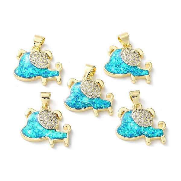 PandaHall Rack Plating Brass Micro Pave Cubic Zirconia Pendants, Synthetic Opal Dog Charms with Snap on Bail, Cadmium Free & Lead Free..., Cyan
PandaHall Rack Plating Brass Micro Pave Cubic Zirconia Pendants, Synthetic Opal Dog Charms with Snap on Bail, Cadmium Free & Lead Free..., Cyan