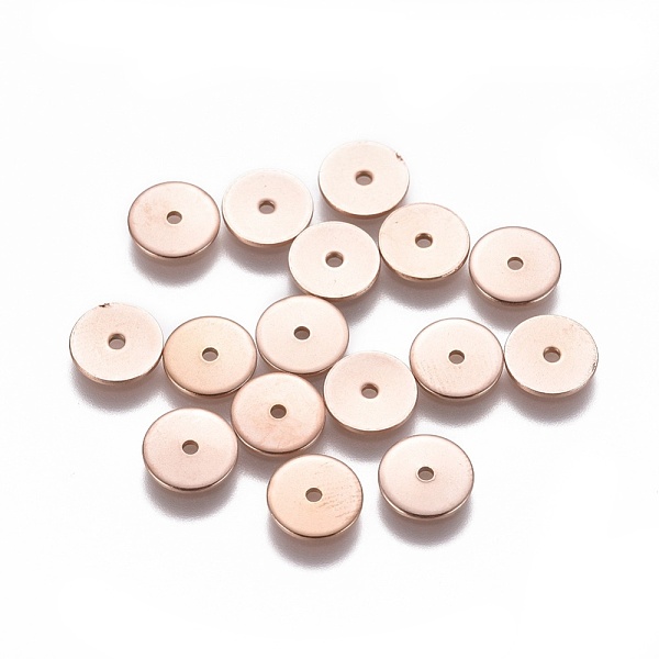 PandaHall Ion Plating(IP) 304 Stainless Steel Spacer Beads, Flat Round, Rose Gold, 8x0.8mm, Hole: 1.2mm 304 Stainless Steel Flat Round
PandaHall Ion Plating(IP) 304 Stainless Steel Spacer Beads, Flat Round, Rose Gold, 8x0.8mm, Hole: 1.2mm 304 Stainless Steel Flat Round