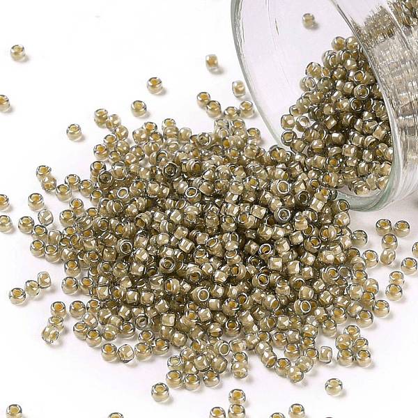 PandaHall TOHO Round Seed Beads, Japanese Seed Beads, (369) Inside Color Black Diamond/Orange Crme Lined, 15/0, 1.5mm, Hole: 0.7mm, about..., Gray
PandaHall TOHO Round Seed Beads, Japanese Seed Beads, (369) Inside Color Black Diamond/Orange Crme Lined, 15/0, 1.5mm, Hole: 0.7mm, about..., Gray