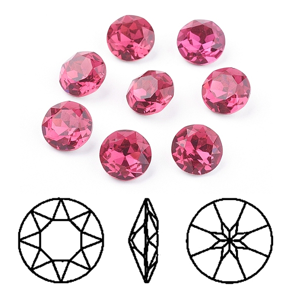 PandaHall Pointed Back & Back Plated K9 Glass Rhinestone Cabochons, Grade A, Faceted, Flat Round, Fuchsia, 10x5mm Glass Rhinestone Flat..., Purple
PandaHall Pointed Back & Back Plated K9 Glass Rhinestone Cabochons, Grade A, Faceted, Flat Round, Fuchsia, 10x5mm Glass Rhinestone Flat..., Purple
