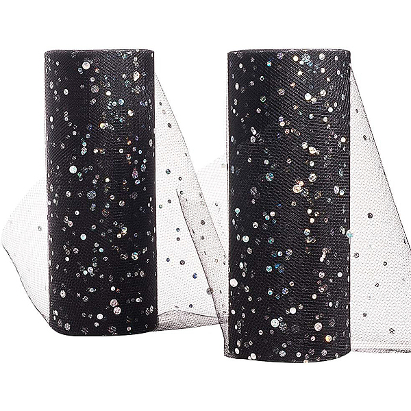 PandaHall BENECREAT 2 Rolls Glitter Sequin Tulle Netting Fabric Tulle 6" by 25 Yard for Wedding Party Decoration, Tutu Skirts Sewing..., Black
PandaHall BENECREAT 2 Rolls Glitter Sequin Tulle Netting Fabric Tulle 6" by 25 Yard for Wedding Party Decoration, Tutu Skirts Sewing..., Black
