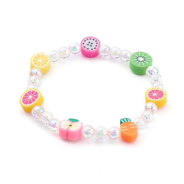 PandaHall Stretch Beaded Bracelets, with Polymer Clay Fruit Beads and Acrylic Round Beads, Colorful, Inner Diameter: 2-1/4 inch(5.6cm)...
PandaHall Stretch Beaded Bracelets, with Polymer Clay Fruit Beads and Acrylic Round Beads, Colorful, Inner Diameter: 2-1/4 inch(5.6cm)...