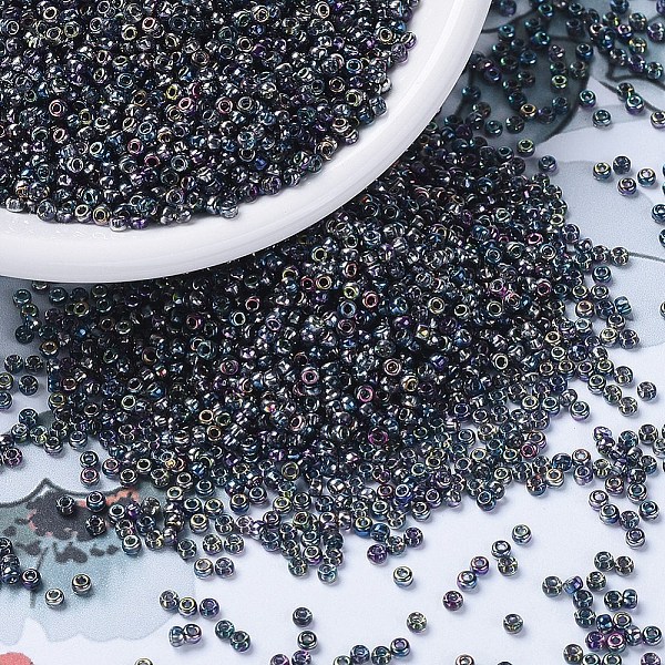 PandaHall MIYUKI Round Rocailles Beads, Japanese Seed Beads, (RR4572) Magic Blue, 11/0, 2x1.3mm, Hole: 0.8mm, about 1111pcs/10g Glass Blue
PandaHall MIYUKI Round Rocailles Beads, Japanese Seed Beads, (RR4572) Magic Blue, 11/0, 2x1.3mm, Hole: 0.8mm, about 1111pcs/10g Glass Blue