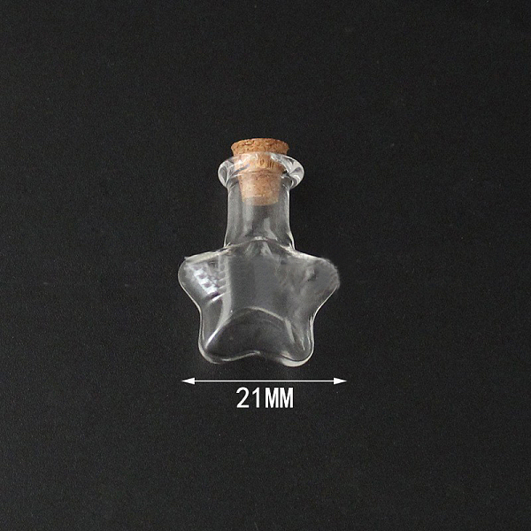 PandaHall Mini High Borosilicate Glass Bottle Bead Containers, Wishing Bottle, with Cork Stopper, Star, Clear, 2.5x2.1cm Glass Star Clear
PandaHall Mini High Borosilicate Glass Bottle Bead Containers, Wishing Bottle, with Cork Stopper, Star, Clear, 2.5x2.1cm Glass Star Clear