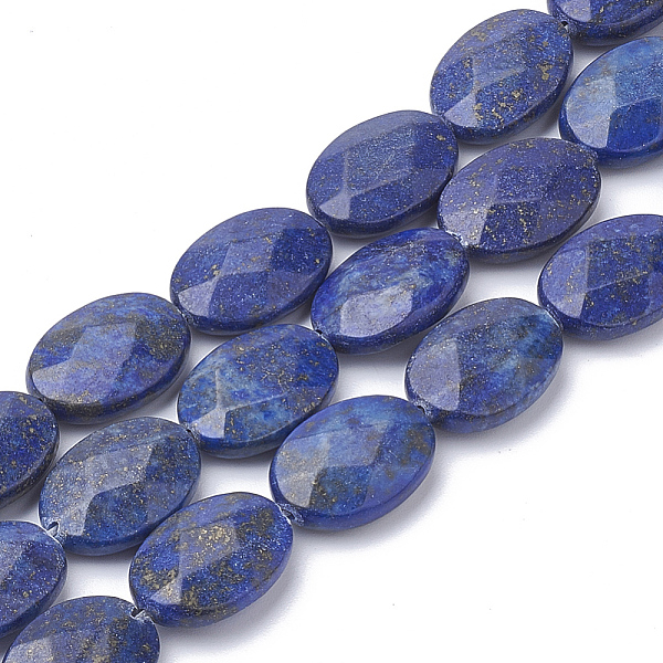 PandaHall Natural Lapis Lazuli Beads Strands, Faceted, Oval, Dyed, 18~18.5x13~13.5x5mm, Hole: 1mm, about 22pcs/strand, 15.7 inch Lapis...
PandaHall Natural Lapis Lazuli Beads Strands, Faceted, Oval, Dyed, 18~18.5x13~13.5x5mm, Hole: 1mm, about 22pcs/strand, 15.7 inch Lapis...