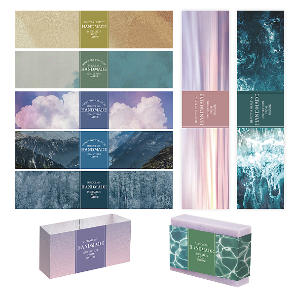 PandaHall Natural Scenery Style Soap Paper Tag, Soap Wrappers, Rectangle, for Soap Packaging, Mixed Color, 50x210mm, 9 style, 10pcs/style..., Multicolor
PandaHall Natural Scenery Style Soap Paper Tag, Soap Wrappers, Rectangle, for Soap Packaging, Mixed Color, 50x210mm, 9 style, 10pcs/style..., Multicolor