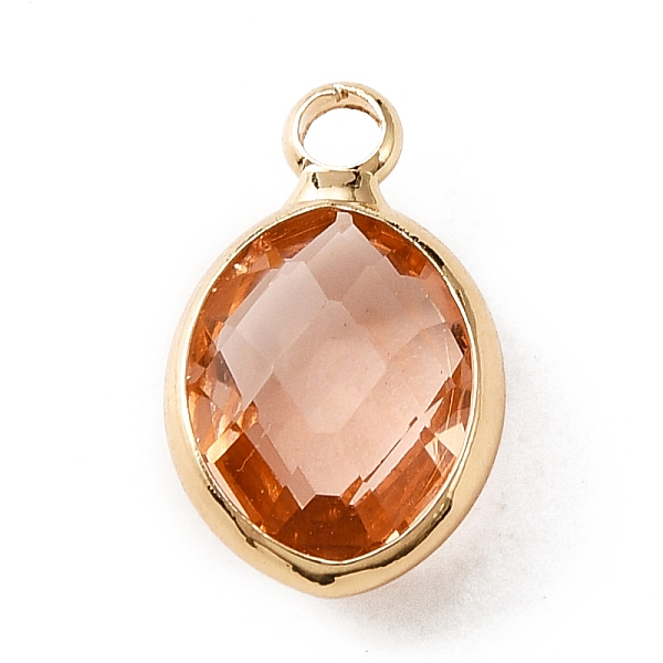 PandaHall Faceted Glass Pendants, October Birthstone Charms, with Brass Cabochon Settings, Oval, Golden, PeachPuff, 13x8x4mm, Hole: 1.6mm..., Brown
PandaHall Faceted Glass Pendants, October Birthstone Charms, with Brass Cabochon Settings, Oval, Golden, PeachPuff, 13x8x4mm, Hole: 1.6mm..., Brown