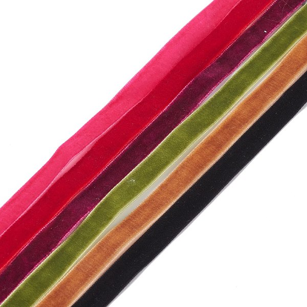 PandaHall Single Face Velvet Ribbon, Mixed Color, 3/8 inch(10mm), about 5.47 Yards(5m)/Strand Velvet None Multicolor
PandaHall Single Face Velvet Ribbon, Mixed Color, 3/8 inch(10mm), about 5.47 Yards(5m)/Strand Velvet None Multicolor