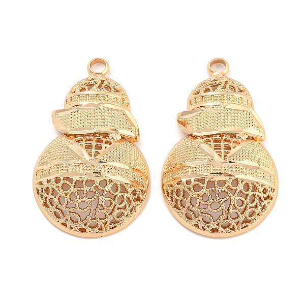 PandaHall Rack Plating Brass Hollow Pendants, Gourd Charm, Light Gold, 30x18.5x6.5mm, Hole: 2mm Brass Others
PandaHall Rack Plating Brass Hollow Pendants, Gourd Charm, Light Gold, 30x18.5x6.5mm, Hole: 2mm Brass Others