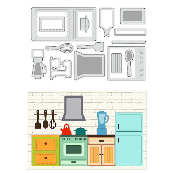 PandaHall Kitchen Theme Carbon Steel Cutting Dies Stencils, for DIY Scrapbooking, Photo Album, Decorative Embossing Paper Card, Tableware...
PandaHall Kitchen Theme Carbon Steel Cutting Dies Stencils, for DIY Scrapbooking, Photo Album, Decorative Embossing Paper Card, Tableware...