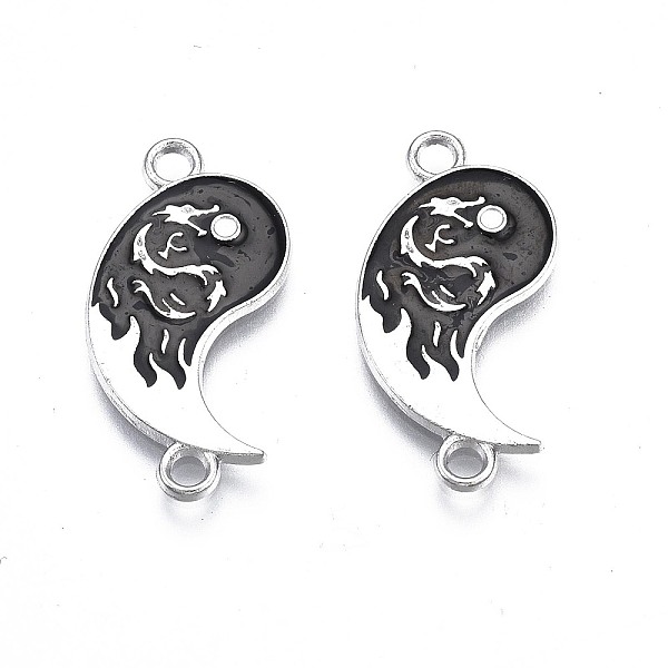 PandaHall Alloy Enamel Pendants, Cadmium Free & Nickel Free & Lead Free, Platinum, Black, 25x12x1mm, Hole: 2mm Alloy+Enamel Others Black
PandaHall Alloy Enamel Pendants, Cadmium Free & Nickel Free & Lead Free, Platinum, Black, 25x12x1mm, Hole: 2mm Alloy+Enamel Others Black