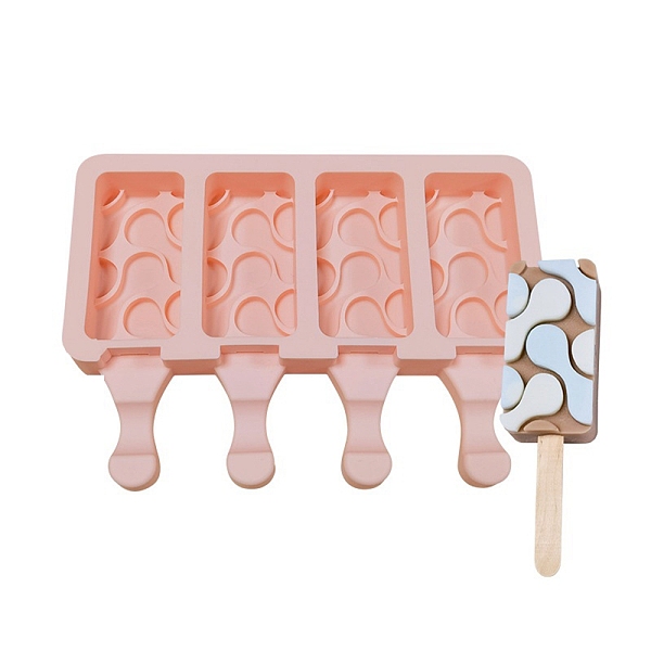 PandaHall Food Grade DIY Rectangle Ice-cream Silicone Molds, Ice Pop Molds, for Making Ice Cream, 4 Cavities, Light Salmon, 129x180x23mm...
PandaHall Food Grade DIY Rectangle Ice-cream Silicone Molds, Ice Pop Molds, for Making Ice Cream, 4 Cavities, Light Salmon, 129x180x23mm...