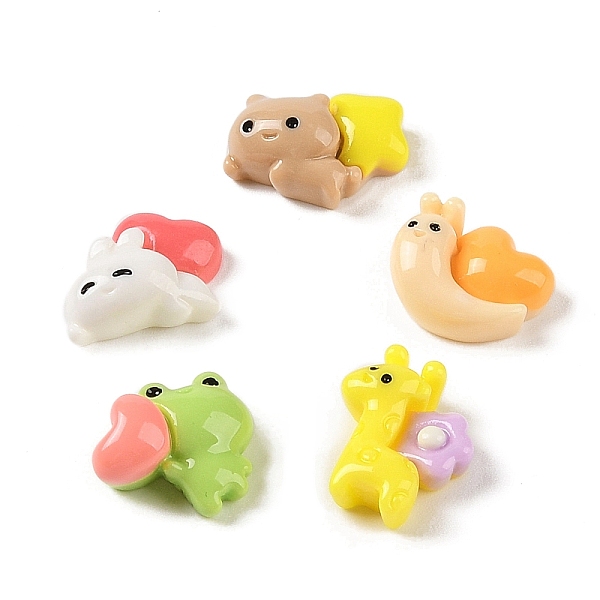PandaHall Cartoon Animals Opaque Resin Decoden Cabochons, Rabbit & Rabbit & Giraffe, Mixed Shapes, Mixed Color, 10.5~14x12~13x5~6mm Resin..., Multicolor
PandaHall Cartoon Animals Opaque Resin Decoden Cabochons, Rabbit & Rabbit & Giraffe, Mixed Shapes, Mixed Color, 10.5~14x12~13x5~6mm Resin..., Multicolor