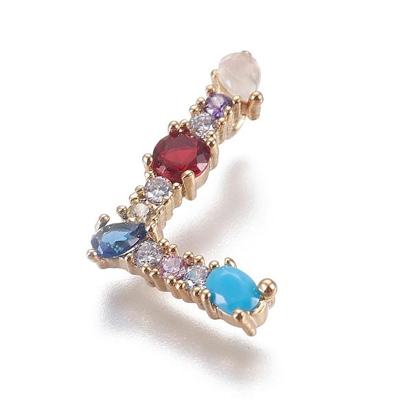 PandaHall Brass Rhinestone Pendants, with Cubic Zirconia, Letter, Golden, Colorful, Letter.L, 19x12.5x3mm, Hole: 2x3mm Brass+Rhinestone..., Multicolor
PandaHall Brass Rhinestone Pendants, with Cubic Zirconia, Letter, Golden, Colorful, Letter.L, 19x12.5x3mm, Hole: 2x3mm Brass+Rhinestone..., Multicolor