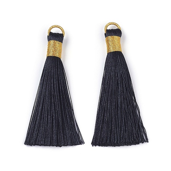 PandaHall Polyester Tassel Big Pendant Decorations, Black, 83mm, Hole: 8x6.5mm Polyester Black
PandaHall Polyester Tassel Big Pendant Decorations, Black, 83mm, Hole: 8x6.5mm Polyester Black