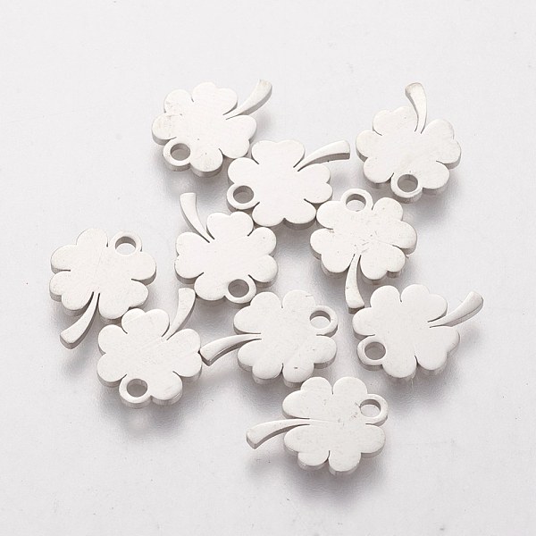 PandaHall 201 Stainless Steel Charms, Clover, Stainless Steel Color, 12x9x1mm, Hole: 1.5mm 201 Stainless Steel Clover
PandaHall 201 Stainless Steel Charms, Clover, Stainless Steel Color, 12x9x1mm, Hole: 1.5mm 201 Stainless Steel Clover