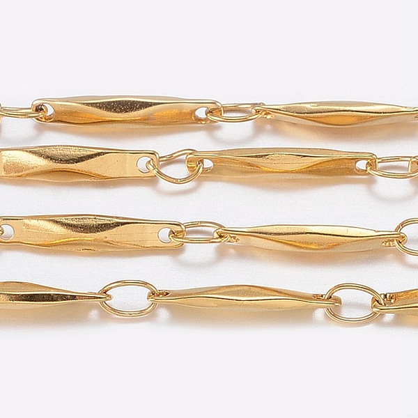 PandaHall Ion Plating(IP) 304 Stainless Steel link Chains, with Spool, Soldered, Golden, 11x2x1.5mm, about 32.8 Feet(10m)/roll 304 Stainless...
PandaHall Ion Plating(IP) 304 Stainless Steel link Chains, with Spool, Soldered, Golden, 11x2x1.5mm, about 32.8 Feet(10m)/roll 304 Stainless...