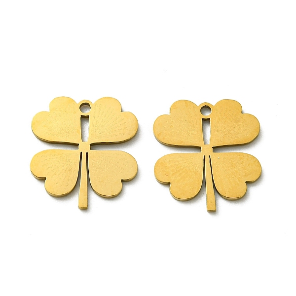 PandaHall 201 Stainless Steel Pendants, Laser Cut, Clover Charm, Golden, 16.5x15.5x1mm, Hole: 1.4mm 201 Stainless Steel Clover
PandaHall 201 Stainless Steel Pendants, Laser Cut, Clover Charm, Golden, 16.5x15.5x1mm, Hole: 1.4mm 201 Stainless Steel Clover