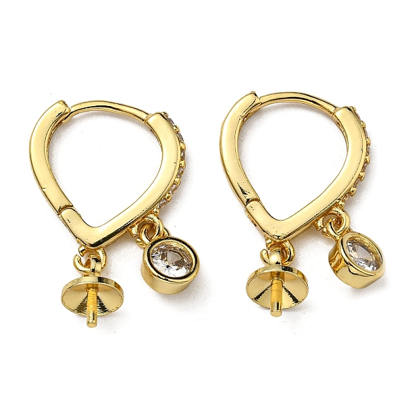 PandaHall Rack Plating Brass Hoop Earring Findings, with Cubic Zirconia Charms and Pinch Bails, Lead Free & Cadmium Free, Real 18K Gold...
PandaHall Rack Plating Brass Hoop Earring Findings, with Cubic Zirconia Charms and Pinch Bails, Lead Free & Cadmium Free, Real 18K Gold...