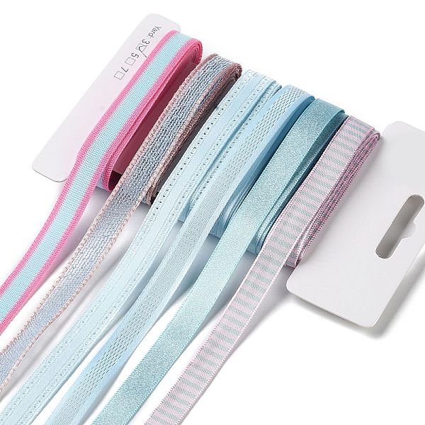 PandaHall 18 Yards 6 Styles Polyester Ribbon, for DIY Handmade Craft, Hair Bowknots and Gift Decoration, Light Blue Color Palette, Light...
PandaHall 18 Yards 6 Styles Polyester Ribbon, for DIY Handmade Craft, Hair Bowknots and Gift Decoration, Light Blue Color Palette, Light...