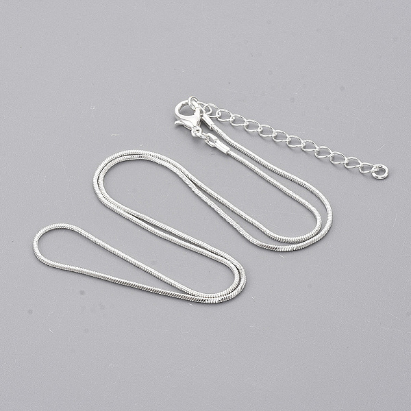 PandaHall Brass Square Snake Chain Necklace Making, with Lobster Claw Clasps, Silver Color Plated, 18.5 inch(47.2cm), 1mm Brass
PandaHall Brass Square Snake Chain Necklace Making, with Lobster Claw Clasps, Silver Color Plated, 18.5 inch(47.2cm), 1mm Brass