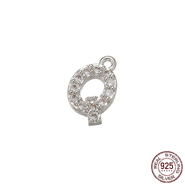 PandaHall Real Platinum Plated Rhodium Plated 925 Sterling Silver Micro Pave Clear Cubic Zirconia Charms, Initial Letter, Letter Q...
PandaHall Real Platinum Plated Rhodium Plated 925 Sterling Silver Micro Pave Clear Cubic Zirconia Charms, Initial Letter, Letter Q...