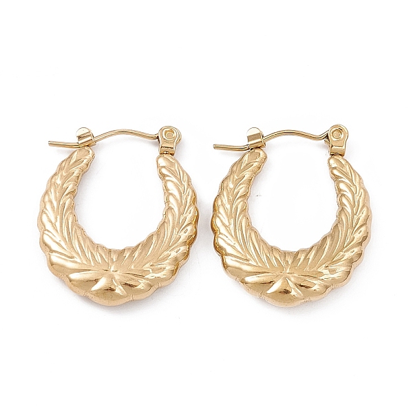 PandaHall 304 Stainless Steel Wheat Ring Thick Hoop Earrings for Women, Golden, 23.5x19x3.7mm, Pin: 0.7mm 304 Stainless Steel
PandaHall 304 Stainless Steel Wheat Ring Thick Hoop Earrings for Women, Golden, 23.5x19x3.7mm, Pin: 0.7mm 304 Stainless Steel