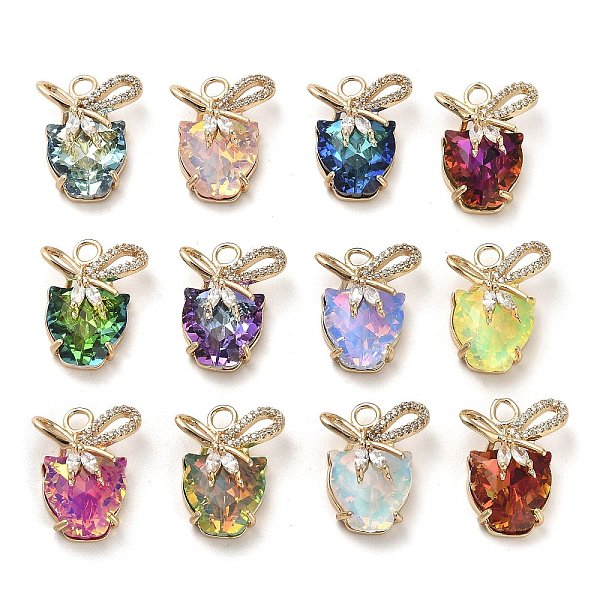 PandaHall Glass with Golden Brass Pendants, Bowknot with Leopard Head Charms, Mixed Color, 20x16x8.7mm, Hole: 2.5mm Brass+Glass Leopard..., Multicolor
PandaHall Glass with Golden Brass Pendants, Bowknot with Leopard Head Charms, Mixed Color, 20x16x8.7mm, Hole: 2.5mm Brass+Glass Leopard..., Multicolor