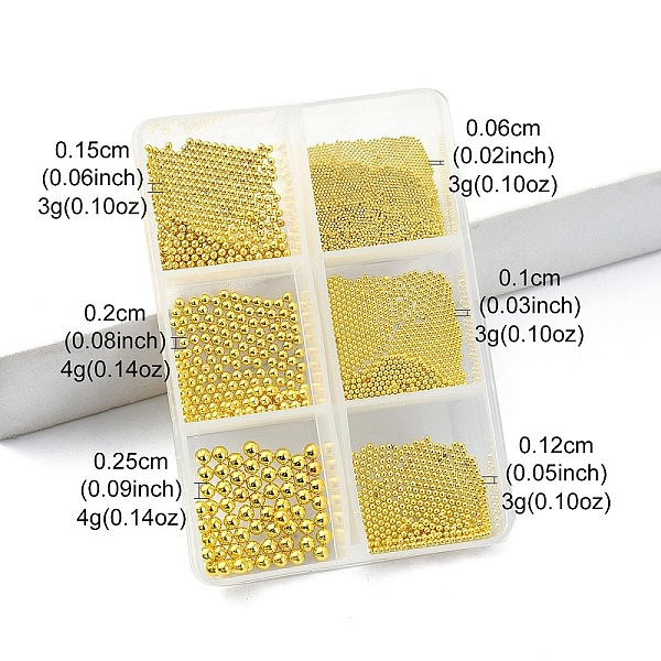 PandaHall 20G Stainless Steel Micro Beads, Tiny Caviar Nail Beads, Nail Art Decoration Accessories, Round, Golden, 0.6~2.5mm Stainless Steel...
PandaHall 20G Stainless Steel Micro Beads, Tiny Caviar Nail Beads, Nail Art Decoration Accessories, Round, Golden, 0.6~2.5mm Stainless Steel...