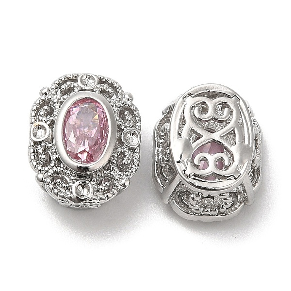PandaHall Brass with Glass Multi-Strand Links, Hollow Oval, Platinum, Pink, 11.5x9.5x7mm, Hole: 1.8mm Brass Oval Pink
PandaHall Brass with Glass Multi-Strand Links, Hollow Oval, Platinum, Pink, 11.5x9.5x7mm, Hole: 1.8mm Brass Oval Pink