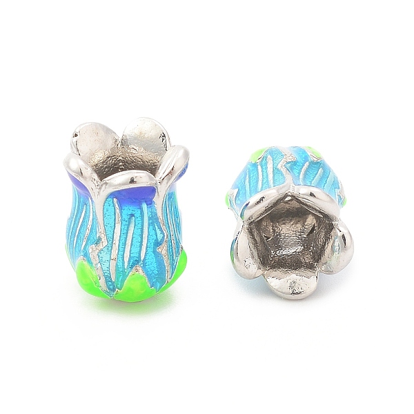 PandaHall 5-Petal Rack Plating Brass Enamel Bead Cap, Cadmium Free & Lead Free, Platinum, 14~14.8x10~10.4mm, Hole: 2.3~2.7mm Brass+Enamel
PandaHall 5-Petal Rack Plating Brass Enamel Bead Cap, Cadmium Free & Lead Free, Platinum, 14~14.8x10~10.4mm, Hole: 2.3~2.7mm Brass+Enamel