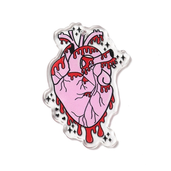 PandaHall Acrylic Pendants, Heart, Pearl Pink, 40x31.5x2mm, Hole: 1.8mm Acrylic Heart
PandaHall Acrylic Pendants, Heart, Pearl Pink, 40x31.5x2mm, Hole: 1.8mm Acrylic Heart