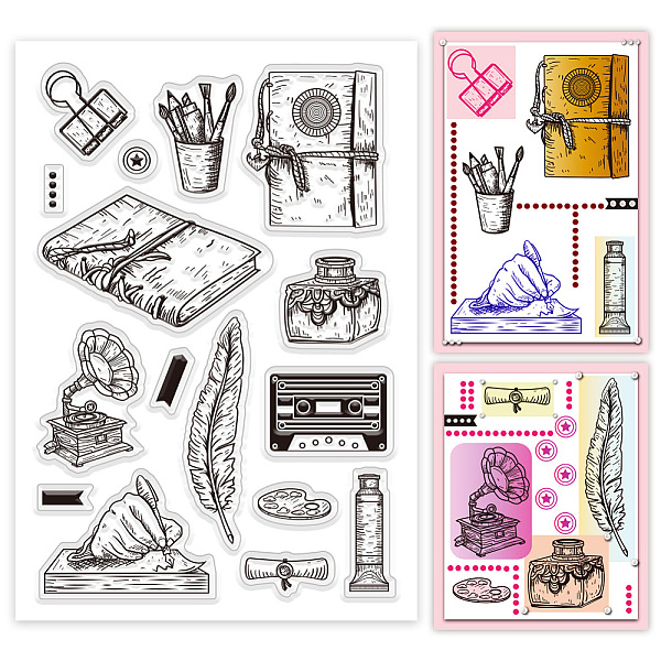 PandaHall PH Diary Clear Stamps for Card Making, Sationery Rubber Stamps Transparent Seal Stamps Silicone Stamps for Thanksgiving Christmas...
PandaHall PH Diary Clear Stamps for Card Making, Sationery Rubber Stamps Transparent Seal Stamps Silicone Stamps for Thanksgiving Christmas...
