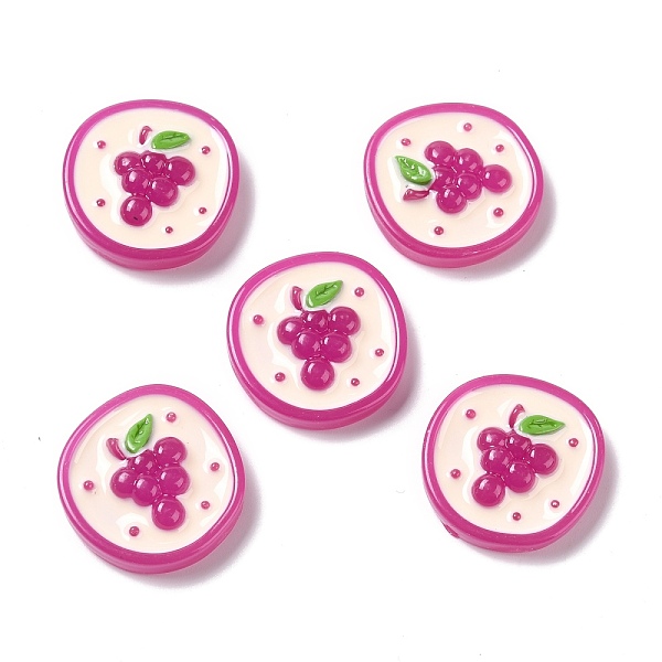 PandaHall Autumn Theme Opaque Resin Cabochons, DIY Accessories, Phone Case Decoration, Flat Round with Grape Pattern, Medium Violet Red...
PandaHall Autumn Theme Opaque Resin Cabochons, DIY Accessories, Phone Case Decoration, Flat Round with Grape Pattern, Medium Violet Red...