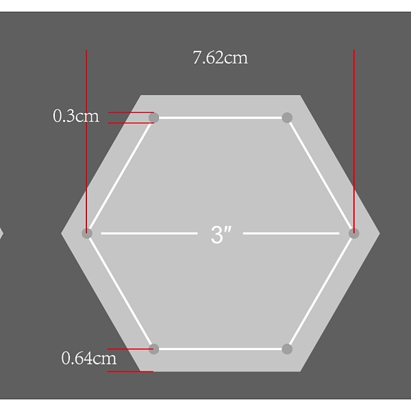 PandaHall Acrylic Transparent Pressure Plate, Quilting Template, Hexagon, BurlyWood, 77.5x89.5x3mm, Hole: 3mm Acrylic Orange
PandaHall Acrylic Transparent Pressure Plate, Quilting Template, Hexagon, BurlyWood, 77.5x89.5x3mm, Hole: 3mm Acrylic Orange