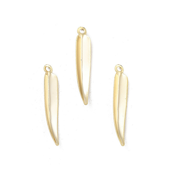 PandaHall Brass Pendants, Cadmium Free & Lead Free, Leaf, Real 24K Gold Plated, 23x4x2mm, Hole: 1.2mm Brass Leaf
PandaHall Brass Pendants, Cadmium Free & Lead Free, Leaf, Real 24K Gold Plated, 23x4x2mm, Hole: 1.2mm Brass Leaf