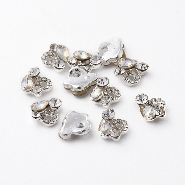 PandaHall Alloy Cabochons, Nail Art Decoration Accessories, with Glass Rhinestones, Platinum, Crystal, 11x9mm Alloy+Rhinestone Others Clear
PandaHall Alloy Cabochons, Nail Art Decoration Accessories, with Glass Rhinestones, Platinum, Crystal, 11x9mm Alloy+Rhinestone Others Clear