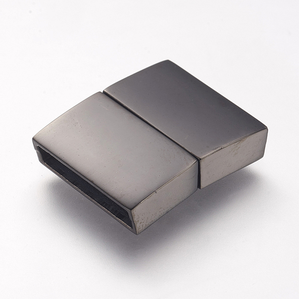 PandaHall 304 Stainless Steel Magnetic Clasps with Glue-in Ends, Rectangle, Gunmetal, 21x16.5x4.5mm, Hole: 2.5x15mm 304 Stainless Steel...
PandaHall 304 Stainless Steel Magnetic Clasps with Glue-in Ends, Rectangle, Gunmetal, 21x16.5x4.5mm, Hole: 2.5x15mm 304 Stainless Steel...