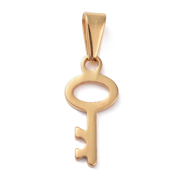 PandaHall 304 Stainless Steel Pendants, Key, Golden, 20.5x10x1.5mm, Hole: 8x3mm 304 Stainless Steel Key
PandaHall 304 Stainless Steel Pendants, Key, Golden, 20.5x10x1.5mm, Hole: 8x3mm 304 Stainless Steel Key