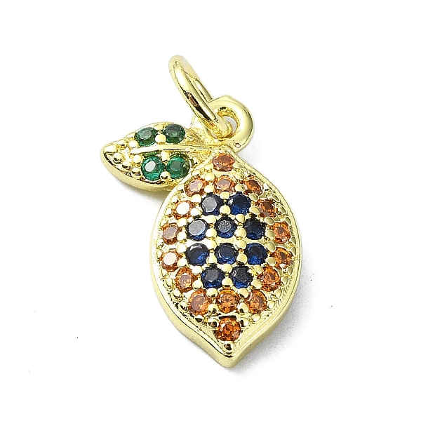 PandaHall Brass Micro Pave Cubic Zirconia Pendants, with Jump Ring, Real 18K Gold Plated, Lemon, 14.5x9.5x2.5mm, Hole: 3mm Brass+Cubic..., Multicolor
PandaHall Brass Micro Pave Cubic Zirconia Pendants, with Jump Ring, Real 18K Gold Plated, Lemon, 14.5x9.5x2.5mm, Hole: 3mm Brass+Cubic..., Multicolor