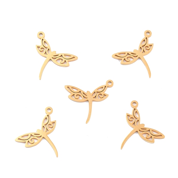PandaHall Ion Plating(IP) 201 Stainless Steel Pendants, Dragonfly, Golden, 15.5x17.5x1mm, Hole: 1.4mm 201 Stainless Steel Dragonfly
PandaHall Ion Plating(IP) 201 Stainless Steel Pendants, Dragonfly, Golden, 15.5x17.5x1mm, Hole: 1.4mm 201 Stainless Steel Dragonfly