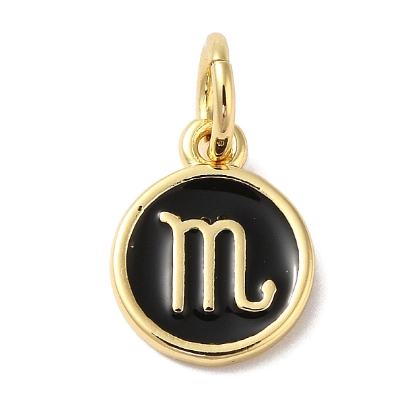 PandaHall Real 18K Gold Plated Brass Enamel Charms, with Jump Ring, Long-Lasting Plated, Lead Free & Cadmium Free, Flat Round with Scorpio..., Black
PandaHall Real 18K Gold Plated Brass Enamel Charms, with Jump Ring, Long-Lasting Plated, Lead Free & Cadmium Free, Flat Round with Scorpio..., Black