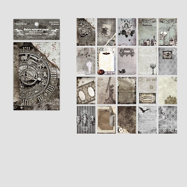 PandaHall 40 Sheets 20 Styles Vintage Scrapbook Paper Pads, for DIY Album Scrapbook, Background Paper, Diary Decoration, Clock, 125x85mm, 2...
PandaHall 40 Sheets 20 Styles Vintage Scrapbook Paper Pads, for DIY Album Scrapbook, Background Paper, Diary Decoration, Clock, 125x85mm, 2...