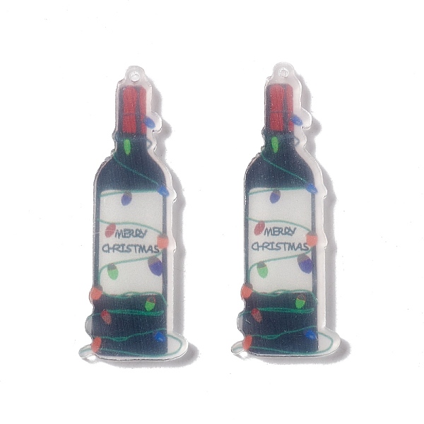 PandaHall Translucent Acrylic Big Pendants, Wine Bottle Charms, Black, 50x18x2.5mm, Hole: 1.5mm Acrylic Bottle Black
PandaHall Translucent Acrylic Big Pendants, Wine Bottle Charms, Black, 50x18x2.5mm, Hole: 1.5mm Acrylic Bottle Black