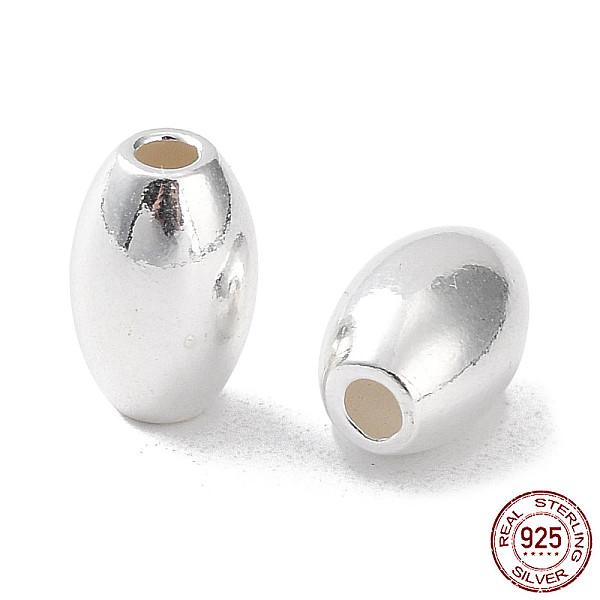 PandaHall 925 Sterling Silver Bead, Rice, Silver, 8x5mm, Hole: 1.6mm Sterling Silver Rice
PandaHall 925 Sterling Silver Bead, Rice, Silver, 8x5mm, Hole: 1.6mm Sterling Silver Rice