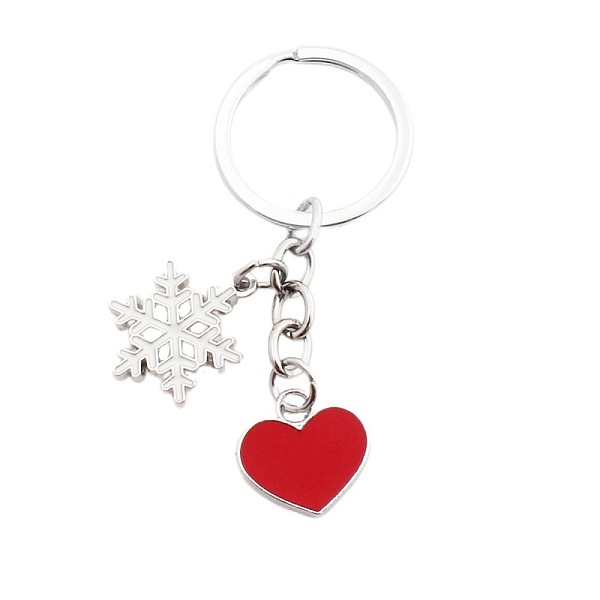 PandaHall Zinc Alloy Enamel Pendants Keychain, with Alloy Key Rings, Heart and Snowflake, FireBrick, 7.5cm Alloy Heart Red
PandaHall Zinc Alloy Enamel Pendants Keychain, with Alloy Key Rings, Heart and Snowflake, FireBrick, 7.5cm Alloy Heart Red